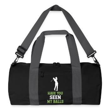 Golf - Have You Seen My Balls - Recycled Duffel Bag - black/graphite grey - Front