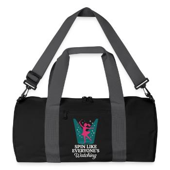 Baton Twirler Majorette Captain Squad Club - Recycled Duffel Bag - black/graphite grey - Front