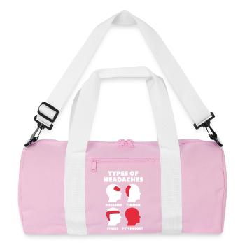 Psychologie Maux de tête - Sac de sport recyclé - rose/blanc - Devant
