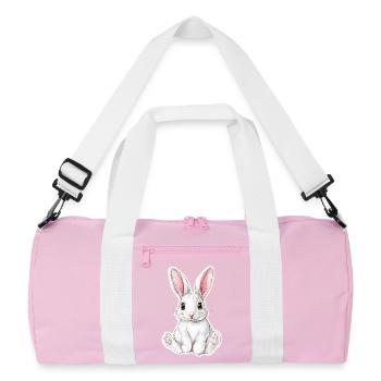 Hare - Recycled Duffel Bag - pink/white - Front