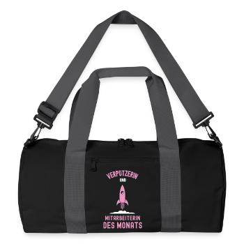 Best Plasterer Employee of the Month Cleaner - Recycled Duffel Bag - black/graphite grey - Front