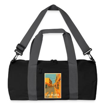 Playa de La Calera - Sac de sport recyclé - noir/gris graphite - Devant