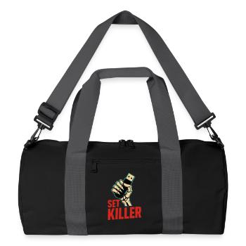 Set Killer – DJ Power - Recycled Duffel Bag - black/graphite grey - Front