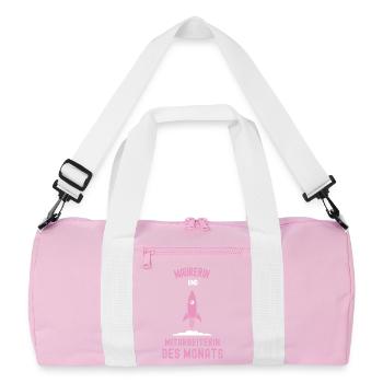 Meilleure employée maçonne du mois Maçonnerie - Sac de sport recyclé - rose/blanc - Devant