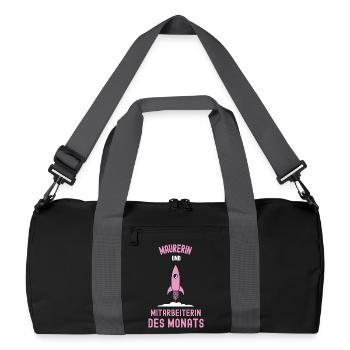 Best Female Bricklayer Employee of the Month Masonry - Recycled Duffel Bag - black/graphite grey - Front