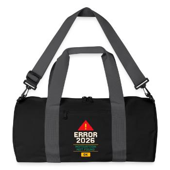 Pixel Retro 8-Bit Graphics Nostalgia for Gamers - Recycled Duffel Bag - black/graphite grey - Front