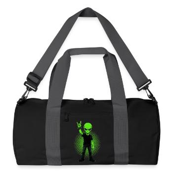 Heavy Metal Alien - Sac de sport recyclé - noir/gris graphite - Devant