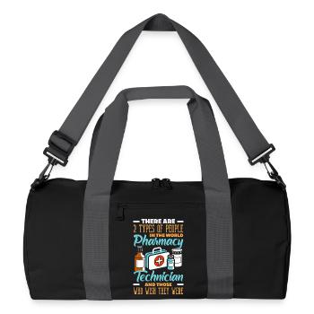 Pharmacien Technicien Pharmaceutique - Sac de sport recyclé - noir/gris graphite - Devant