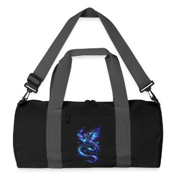 Blue Starfire Dragon - Recycled Duffel Bag - black/graphite grey - Front