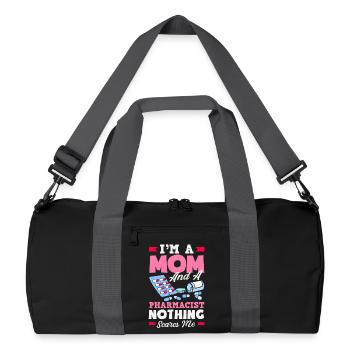 Apotheker Pharmazeutisch-technischer - Recycelte Duffel Bag - Schwarz/Graphitgrau - Vorne