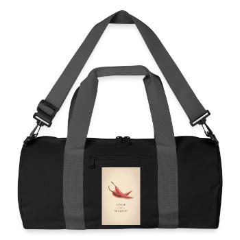 With you Chilli best - Recycled Duffel Bag - black/graphite grey - Front