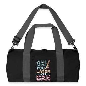 Ski You Later At The Bar Skiing Après Ski Bar - Recycled Duffel Bag - black/graphite grey - Front