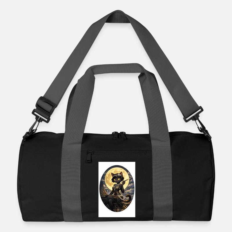 Queen_Kira - Recycelte Duffel Bag - Schwarz/Graphitgrau