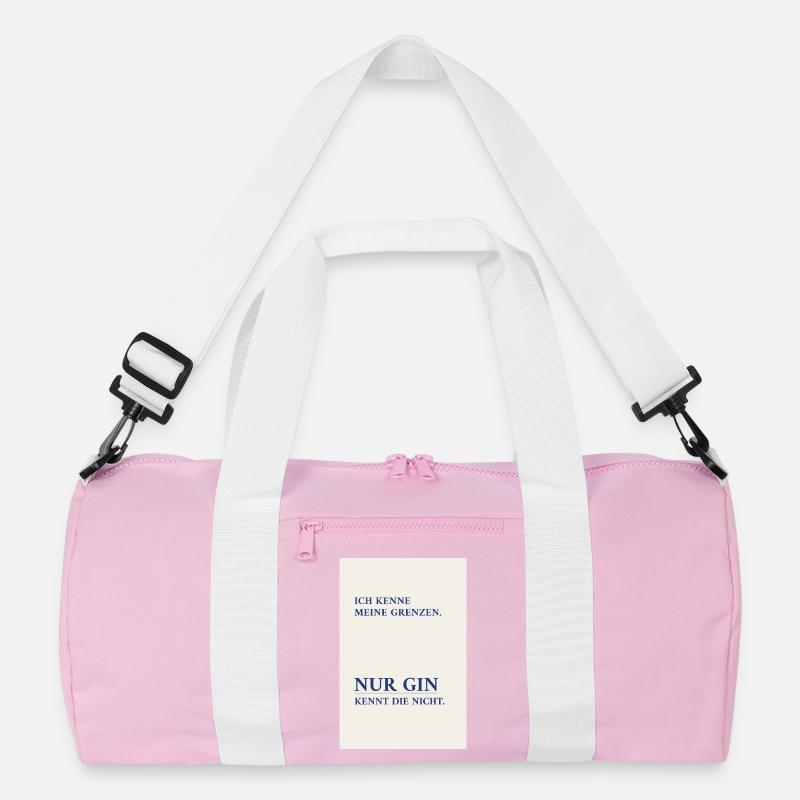 Gin Knows No Borders – Minimal Poster Recycled Duffel Bag