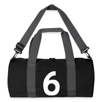 Number 6 - Recycled Duffel Bag - black/graphite grey - Front