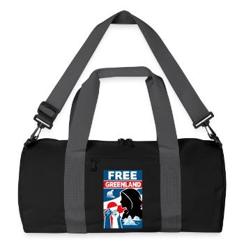 Groenland libre - Sac de sport recyclé - noir/gris graphite - Devant