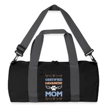 Maman havanaise certifiée - Sac de sport recyclé - noir/gris graphite - Devant