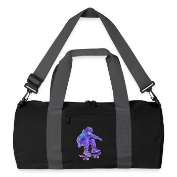 Néon Vapor Skateboarder - Sac de sport recyclé - noir/gris graphite - Devant