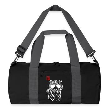 Tiger Asian - Recycled Duffel Bag - black/graphite grey - Front