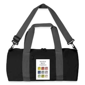 Your desire Your style Your statement - Recycled Duffel Bag - black/graphite grey - Front