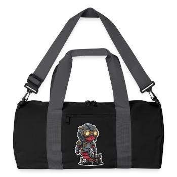 Centipede Steampunk Armored Steel Armor - Recycled Duffel Bag - black/graphite grey - Front