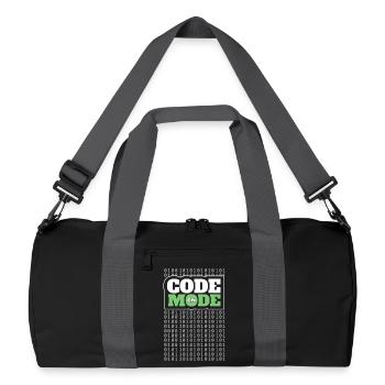 Code Mode On - Programming Software Engineer Coder - Recycled Duffel Bag - black/graphite grey - Front