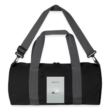 Crack The Idea Motivation Design minimaliste - Sac de sport recyclé - noir/gris graphite - Devant