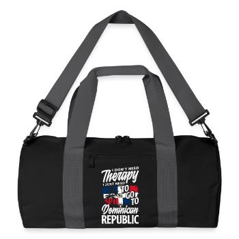 Drapeau de la République dominicaine Dom Rep Pride - Sac de sport recyclé - noir/gris graphite - Devant