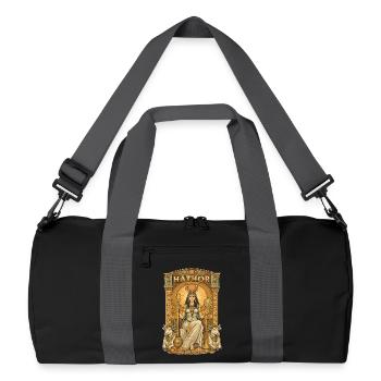 Throne of HATHOR - Recycled Duffel Bag - black/graphite grey - Front