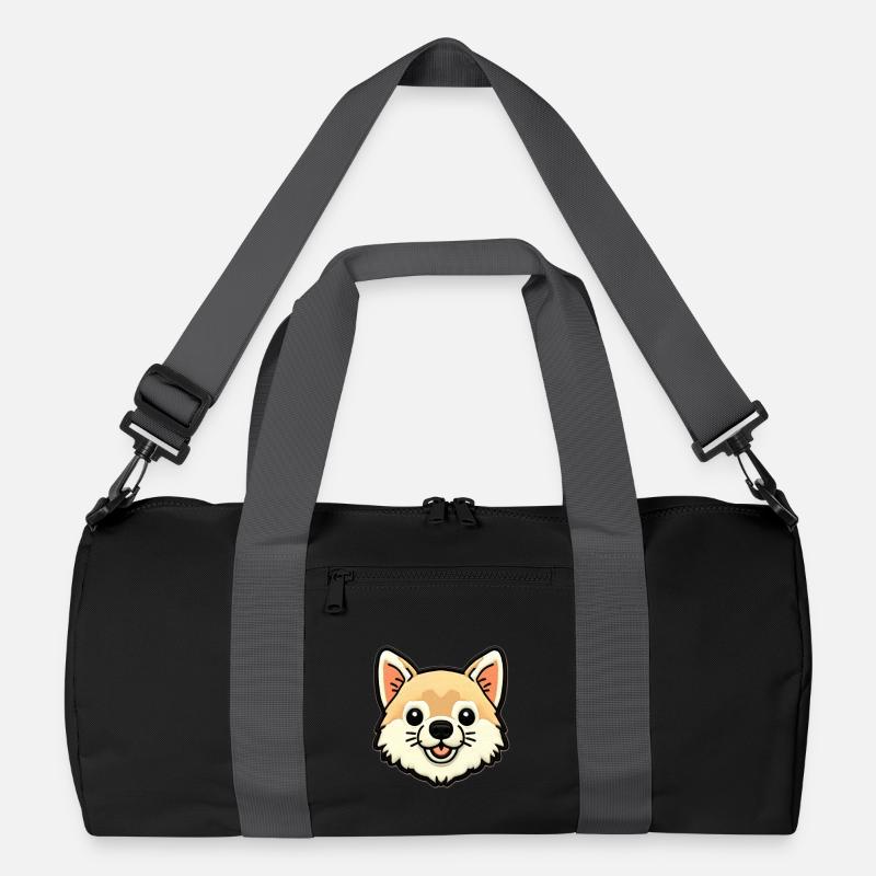 Kuscheliger Corgi Patch Recycelte Duffel Bag