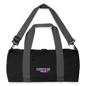 Doubler  - Sac de sport recyclé - noir/gris graphite - Devant