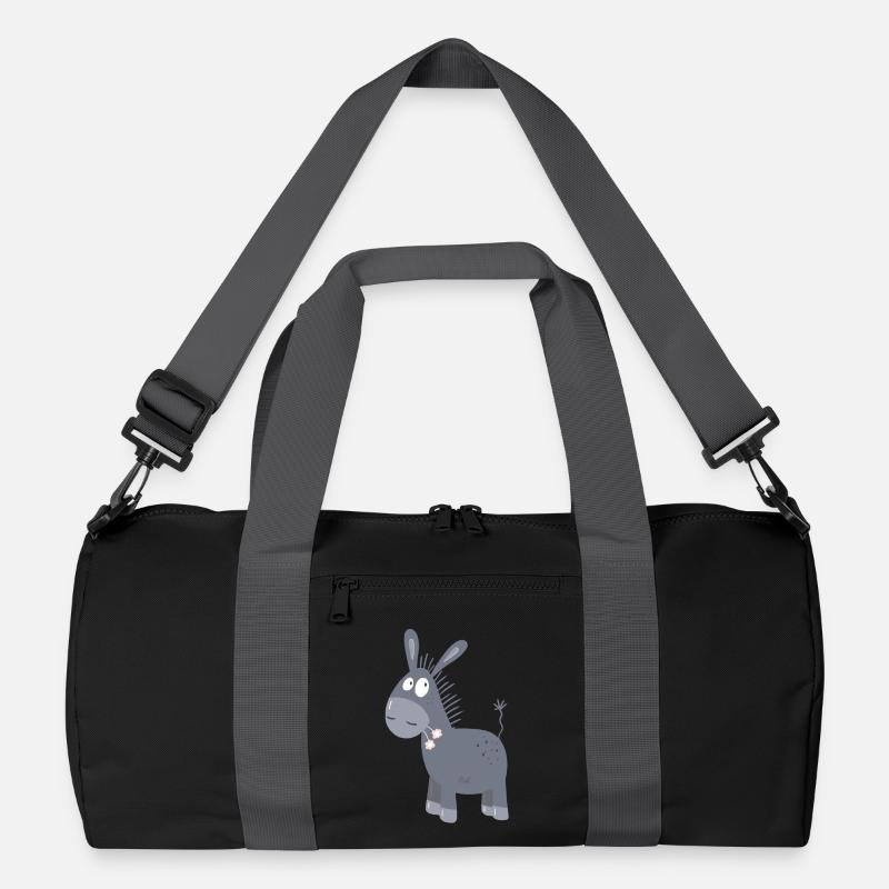 Kleiner Esel Mit Blümchen I Muli Maultier Comic Recycelte Duffel Bag