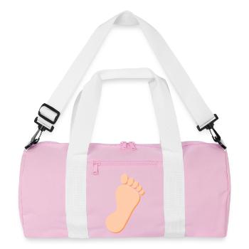 Fuß Füße Fußpflege Podologie Geschenk Geschenkidee - Recycelte Duffel Bag - Rosa/Weiß - Vorne