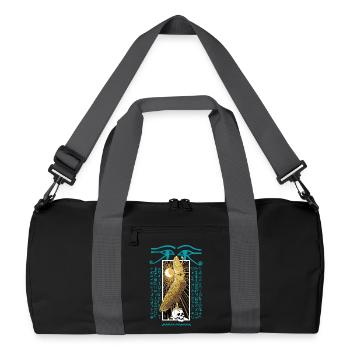 Horus Dieu de l'ancienne Égypte - Sac de sport recyclé - noir/gris graphite - Devant