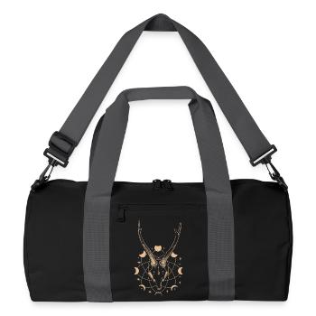 Occulte Cycle Lunaire Bois Goth - Sac de sport recyclé - noir/gris graphite - Devant