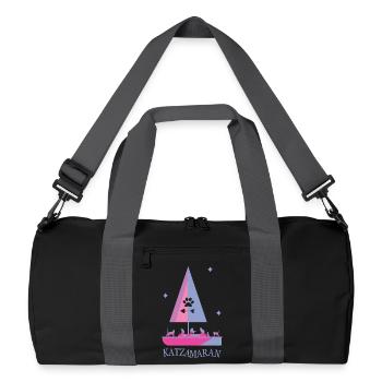Katzamaran Boot - Recycelte Duffel Bag - Schwarz/Graphitgrau - Vorne