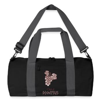 Child of Dionysus – Percy Jackson inspired design - Recycled Duffel Bag - black/graphite grey - Front