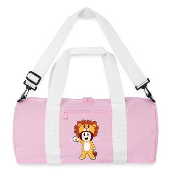 Costume de fille Léo - Sac de sport recyclé - rose/blanc - Devant