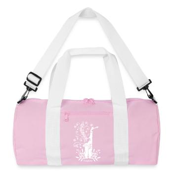 Saxophone Music Instrument Jazz - Recycled Duffel Bag - pink/white - Front