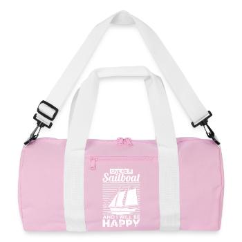 Dicton de la voile - Sac de sport recyclé - rose/blanc - Devant