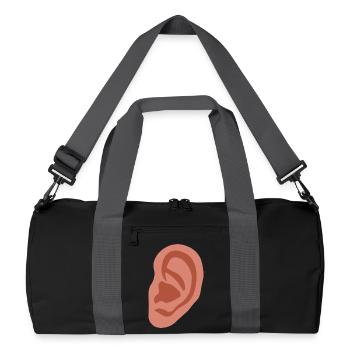 Big ear - Recycled Duffel Bag - black/graphite grey - Front