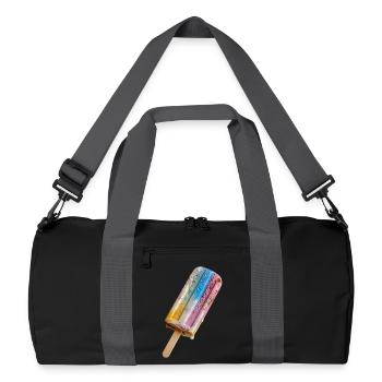 Rainbow cream on a stick - Recycled Duffel Bag - black/graphite grey - Front