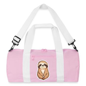 Sloth - Recycled Duffel Bag - pink/white - Front