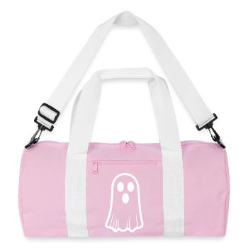 Ghost - Recycelte Duffel Bag - Rosa/Weiß - Vorne