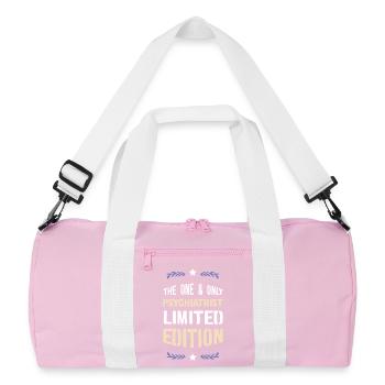 Le seul et unique psychiatre – Édition limitée - Sac de sport recyclé - rose/blanc - Devant