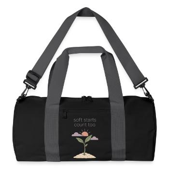 Mindful Growth, Spring Renewal, - Recycled Duffel Bag - black/graphite grey - Front