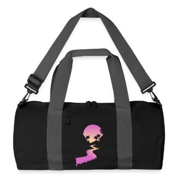 Follow the river - Recycled Duffel Bag - black/graphite grey - Front