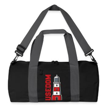 Island USEDOM BALTIC SEA Holiday Lighthouse Funny - Recycled Duffel Bag - black/graphite grey - Front