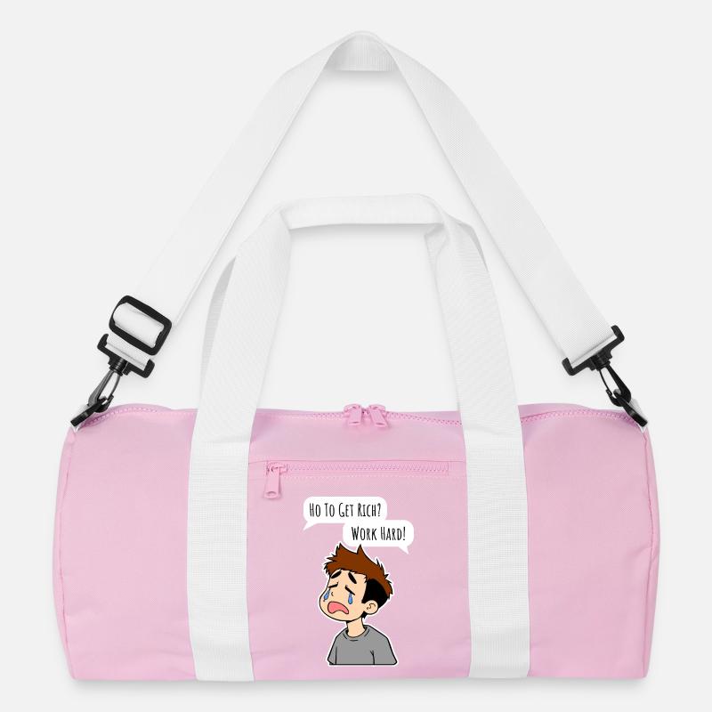 Wie wird man reich? Arbeite hart! Recycelte Duffel Bag