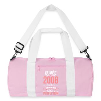 2008 – Perfekt gereift - Recycelte Duffel Bag - Rosa/Weiß - Vorne